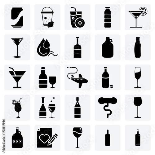 Party And Event Refreshments – A Variety Of Drinks Including Cocktails, Wine, And Soft Drinks For Celebration Graphics