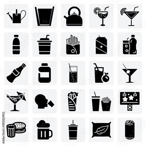 Classic American Diner Food And Drinks – Soda, Lemonade, And A Side Of French Fries For Retro Foodie Projects