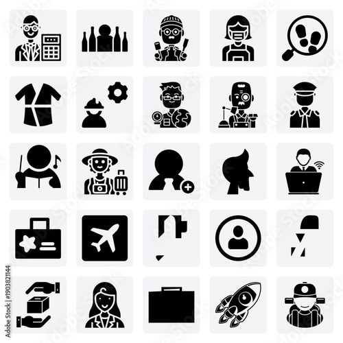 Diverse Labor Force And Job Roles – From Detective And Pilot To Singer And Clerk For Workforce Representation