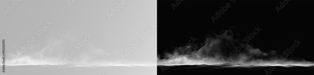 Φωτογραφία The image depicts various atmospheric phenomena such as fog, smoke, mist, and steam