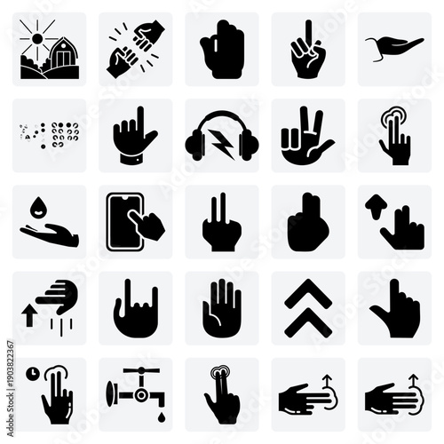 Diverse Hand Gestures For Communication – Pointing, Counting, Rock And Roll, And Offering For Universal Language Visuals