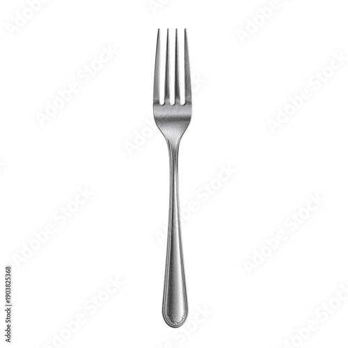 Fork on White Background Showcasing Its Design and Shape
