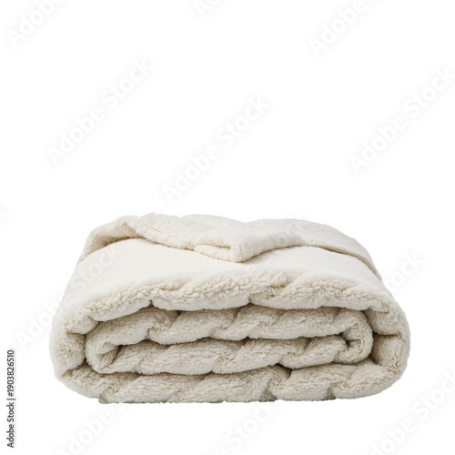 Soft Blanket Folded Neatly for Home Decor in a Cozy Living Room Setting