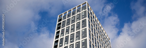 Modern high rise student flats in Glasgow