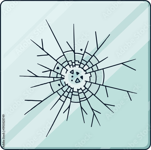 Cracked Glass A Symbol of Vulnerability and Resilience