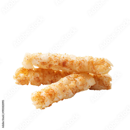 Crispy Fried Snacks Served on a Plain Surface in a Bright Kitchen Setting