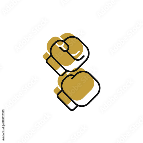 fighting game vector icon. flat sign for mobile concept and web design. Symbol, logo illustration. Vector graphics