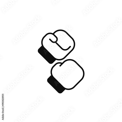 fighting game vector icon. flat sign for mobile concept and web design. Symbol, logo illustration. Vector graphics