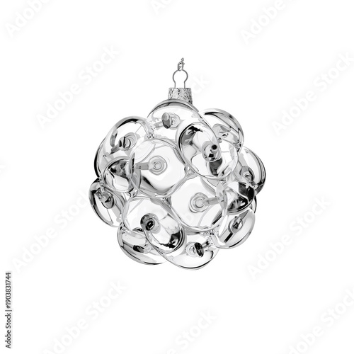 Elegant Glass Ornament Hanging on a Hook for Decoration During Holiday Season