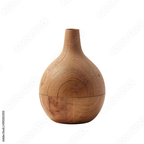 Wooden Decoration Piece on a Table in a Simple Indoor Setting During Daytime