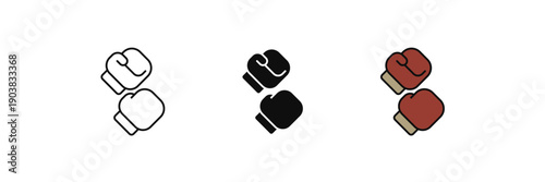 fighting game icon. Line, solid and filled outline colorful version, outline and filled vector sign. Idea Symbol, logo illustration. Vector graphics