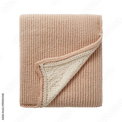 Soft Blankets Stacked on a Table Ready for Use in a Cozy Living Space