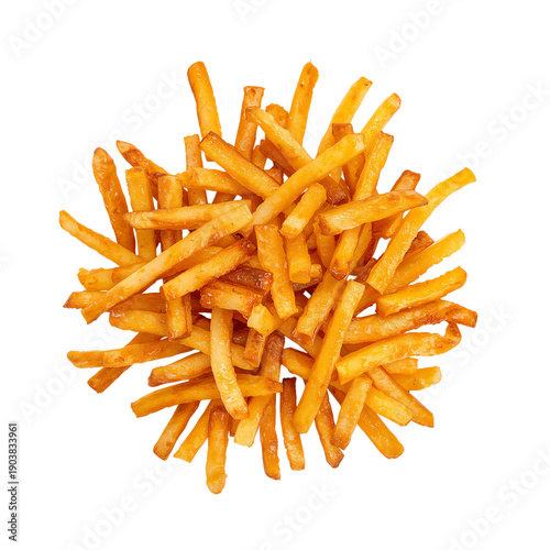 Crispy French Fries Served in a Casual Setting During Lunchtime at a Diner