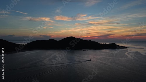 sunset over the sea