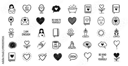 Hand Drawn Doodle Stars Collection Black and White Vector Illustration Set Variety of Sketch Shooting Stars Celestial Festive Design Elements