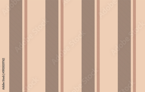 Classic dress stripe seamless background, striped vector pattern in beige, tan, and brown for men’s shirts and formal wear