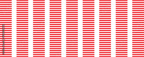 Vertical red and white stripes background. Seamless and repeating pattern.modern vector