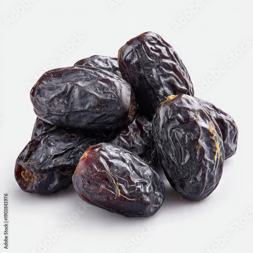 Wallpaper Mural Group of premium dark medjool dates arranged on white surface Torontodigital.ca