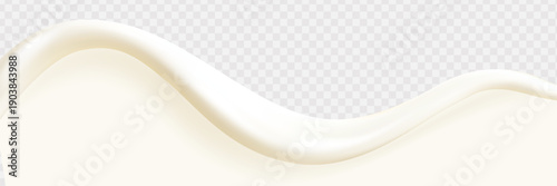 Liquid vector dripping ice cream texture. Glossy sugary flow drip, melting creamy surface.