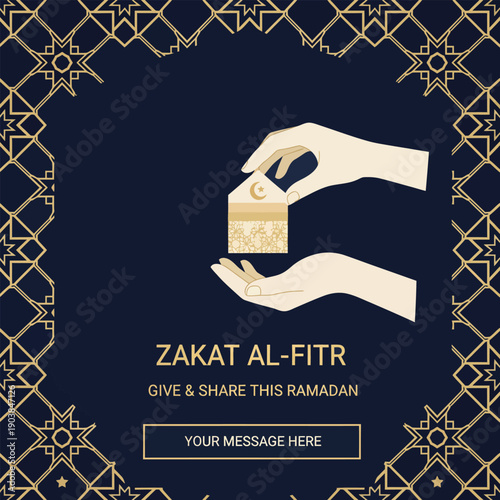 zakat charity ramadan illustration.eps