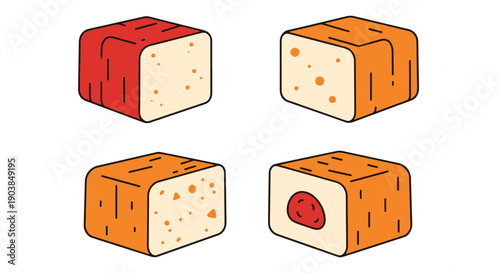 Paneer Line art colorful design