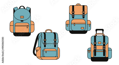 Adventure Backpack colorful design