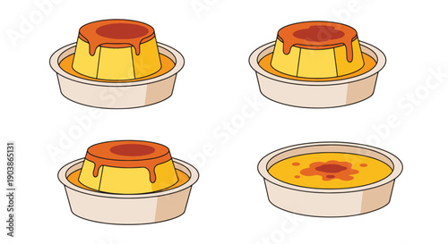 Creme Brulee Line art creative design