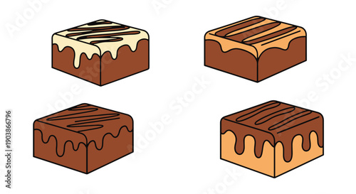 Fudge Line art illustration