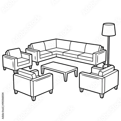 furniture icon set