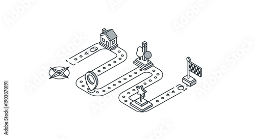 Technical drawing of mechanical parts and components.