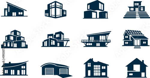 Property Home Icon Vector Symbol House Design