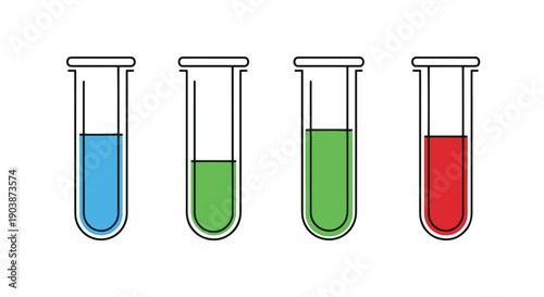 Test Tube Line art high quality