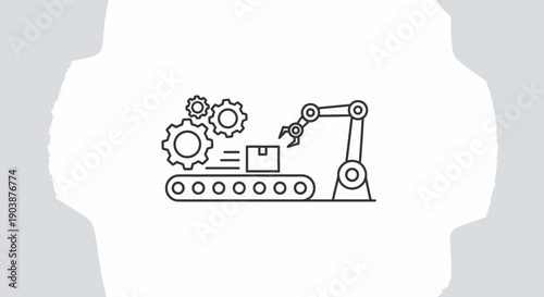 Industrial Robot Arm Machinery Equipment.