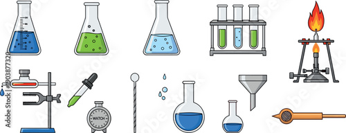Laboratory equipment and tools for science experiments
