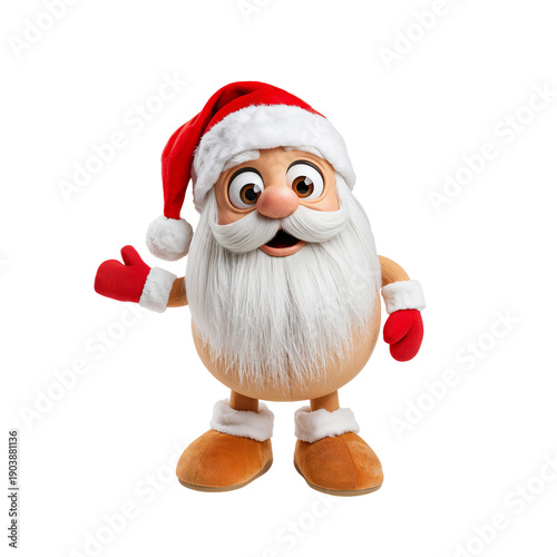 Santa Claus With a Cheerful Expression During a Holiday Celebration in Winter