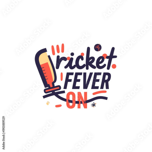 Cricket Fever On Sports Logo Design