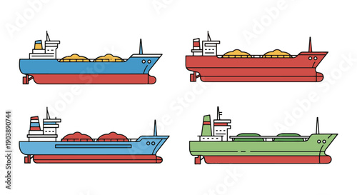 Oil Tanker Line art high quality