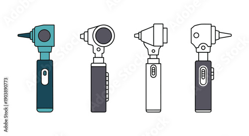 Otoscope Line art graphic