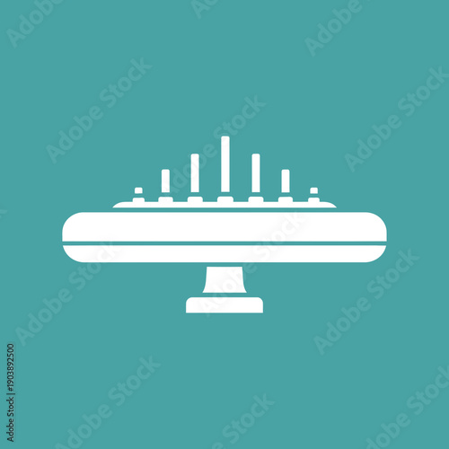 Illustration of a birthday cake with lit candles on top.
