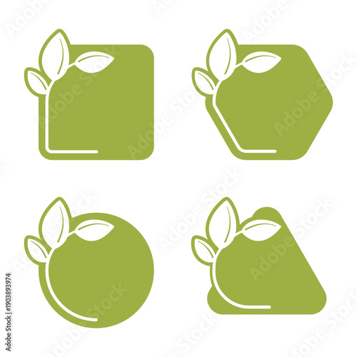 Eco Friendly Badge Set for Natural Product Labeling