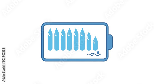 Battery with battery life indicator.