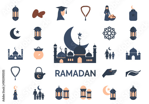 A serene illustration of a woman in traditional attire under a crescent moon, evoking spirituality and devotion, ideal for cultural content.