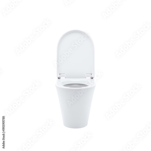 Modern Toilet Installed in a Clean Bathroom Setting During Daytime
