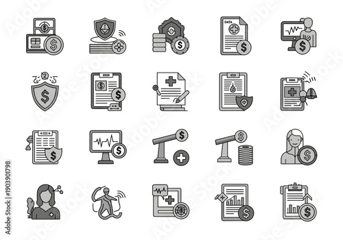A medical professional holding a financial document, symbolizing healthcare costs and budget management in a professional setting.