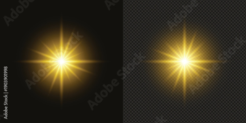 Radiant Star burst Light Flash