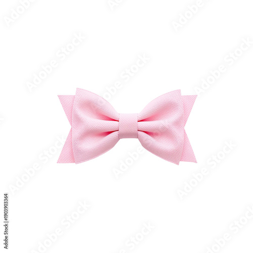 Pink Ribbon Bow on a Flat Surface Used for Decoration and Gifts