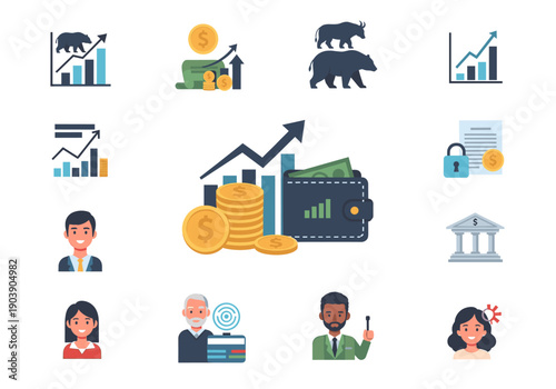 A cheerful and professional avatar set perfect for business profiles, conveying trust and approachability in marketing materials.