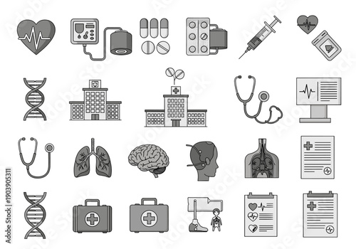 A minimalist illustration evoking medical research and genetic studies, ideal for healthcare and science content.