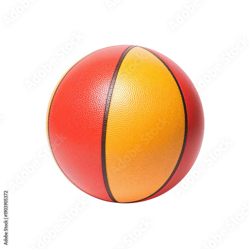 Colorful Basketball Sitting on Flat Surface in Indoor Space During Daytime Hours