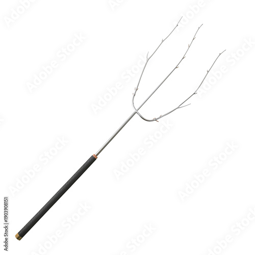Rake With Wooden Handle for Gardening Tasks and Yard Work During Spring Season